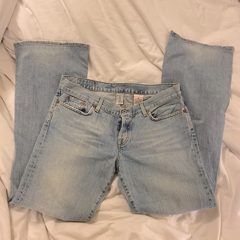 Lucky Brand Dungarees Y2K LowRise Flare/Bootcut Jeans Sz 32